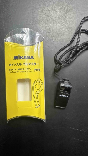 Свисток Mikasa FIVB М002, пластик, черный
