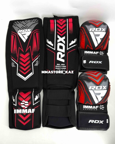 Набор спортивной защиты RDX набор для mma красный L