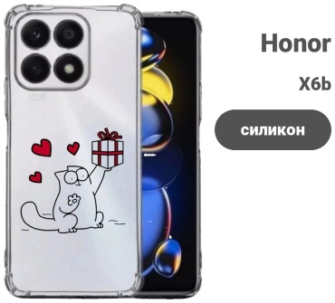 Чехол для Honor X6b прозрачный