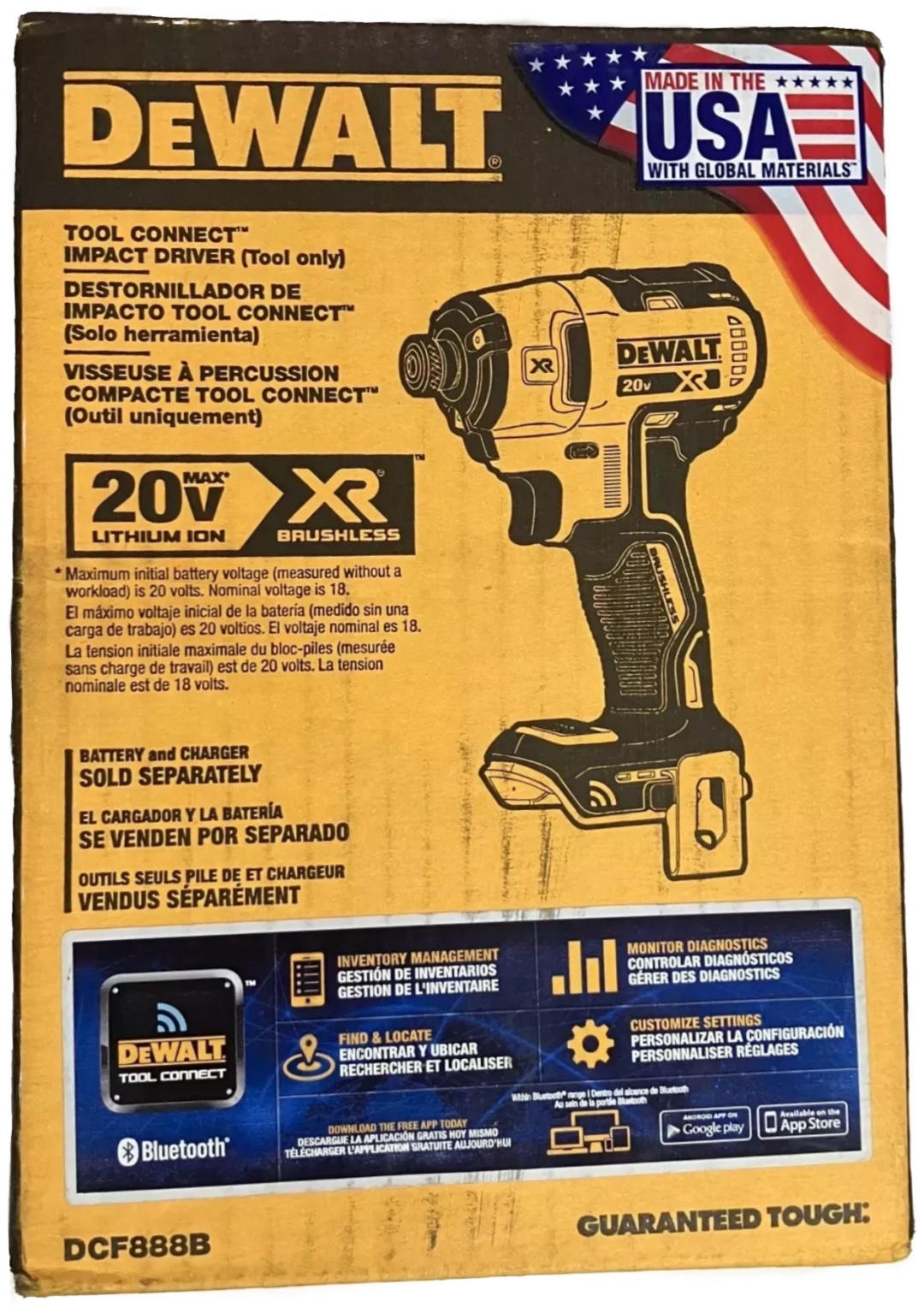 DeWALT винтоверт dcf888b 20 В
