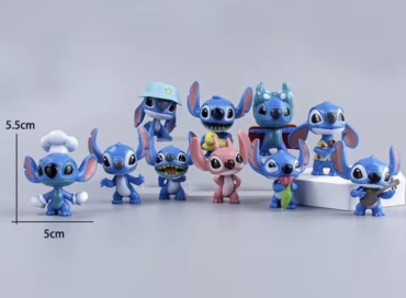 Фигурка Stitch Стич Набор героев Лило и Стич 5 см 10 шт