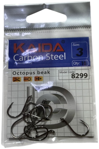 Крючок для рыбалки Kaida Kaida карповый серебристый 10 шт
