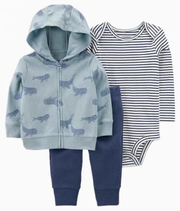 Комплект carters love бирюзовый, синий