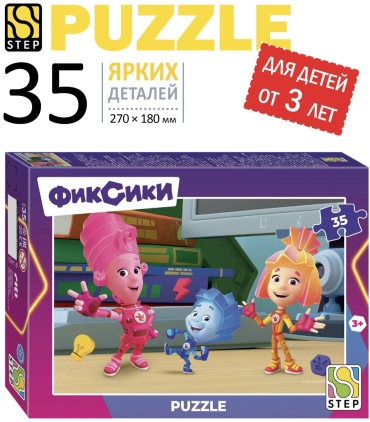 Пазл Step Puzzle Фиксики пазлы 35 деталей классический 35 деталей