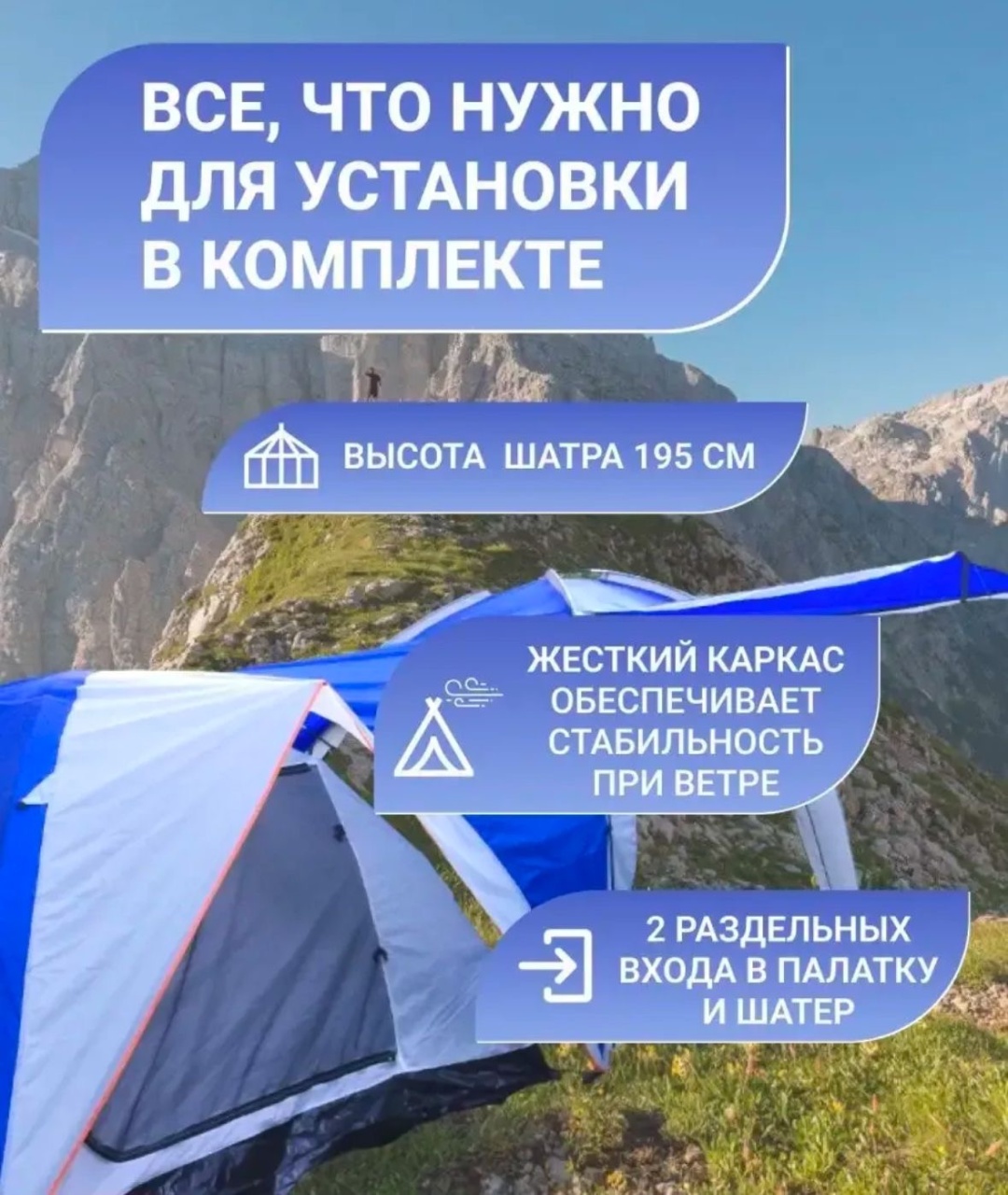 Шатер 421 синий