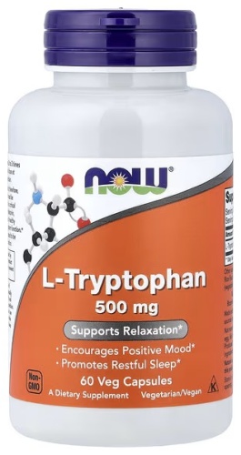Аминокислота NOW L-триптофан 500 mg нейтральный 60