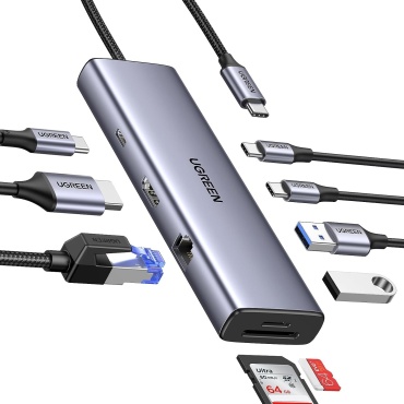 Док-станция Ugreen CM498 (15375) серебристый