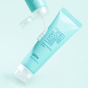 Ottie крем Green Tea Hyalu Cream для лица, для зоны декольте 50 мл