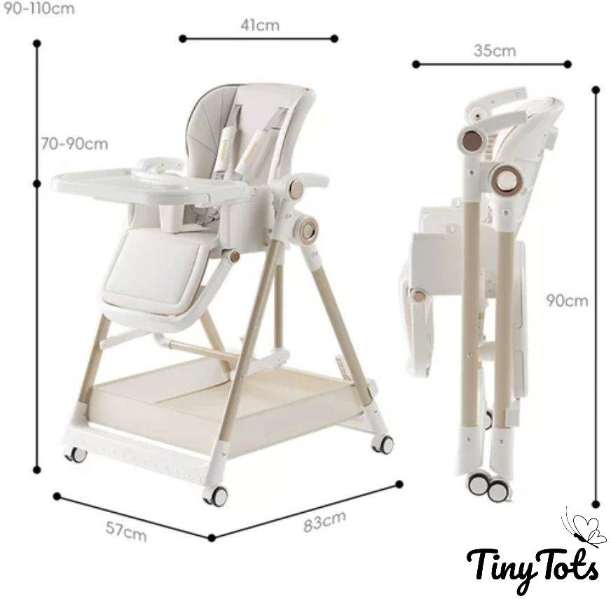 Стульчик-шезлонг Tiny Tots TT-PIN01 серый