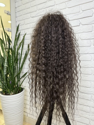 ZUKINA BRAIDS хвост на крабе каштан женский