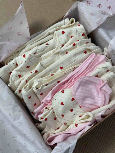 Комплект Larella Baby бежевый, розовый