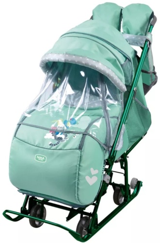 Санки-коляска Nika Kids НДТ5-2/3 бирюзовый