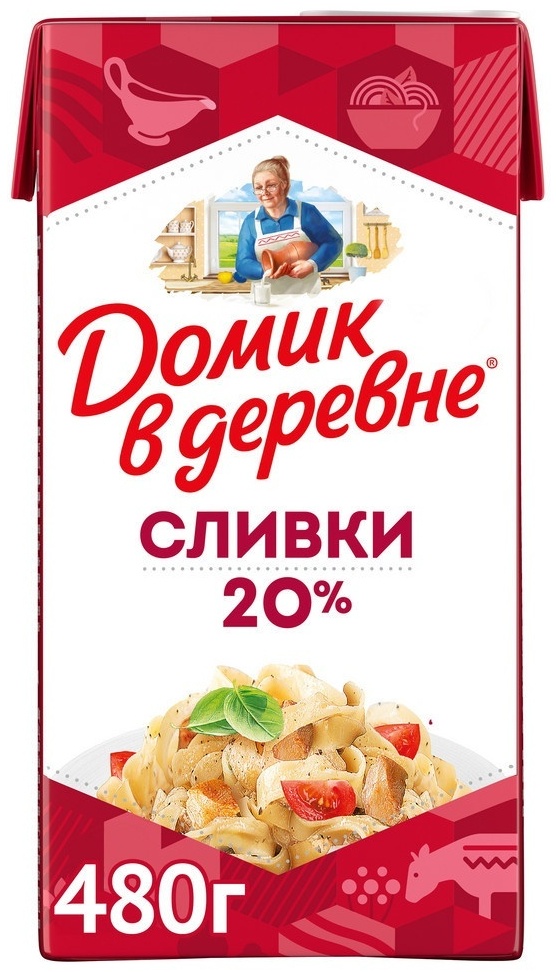 Домик в деревне сливки 20% 480 г
