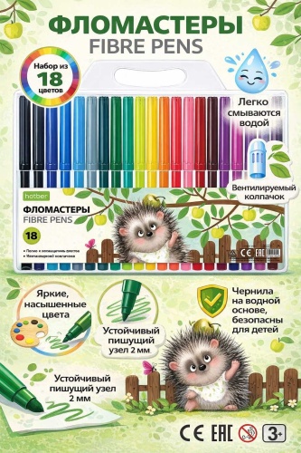 Фломастер Hatber 18 шт
