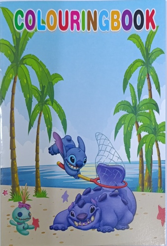 Раскраска Noname Раскраски с наклейками, А5, Стич (Stitch), JYHF-YC158