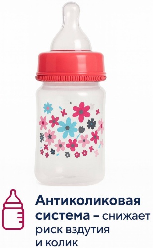 Бутылочка LIMMPO KIDS 1174 180 мл красный