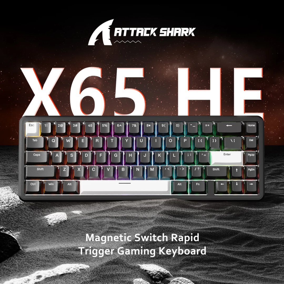 Клавиатура Attack Shark X65 HE черный