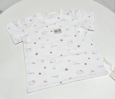 Футболка Hello Kitty Рисунок белый