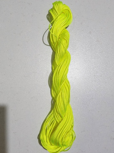 Macrame шнур для браслетов лимонный
