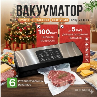 Вакуумный упаковщик Aulandi AUL-8861 серебристый