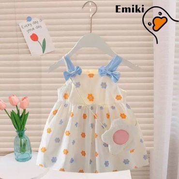 Повседневное платье Emiki голубой, розовый