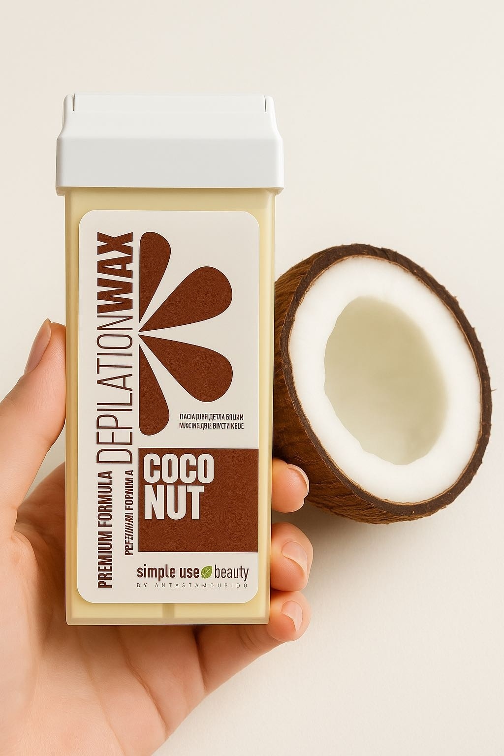 Воск гелевый Simple Use Beauty Coconut плотность плотная в картридже 100 мл