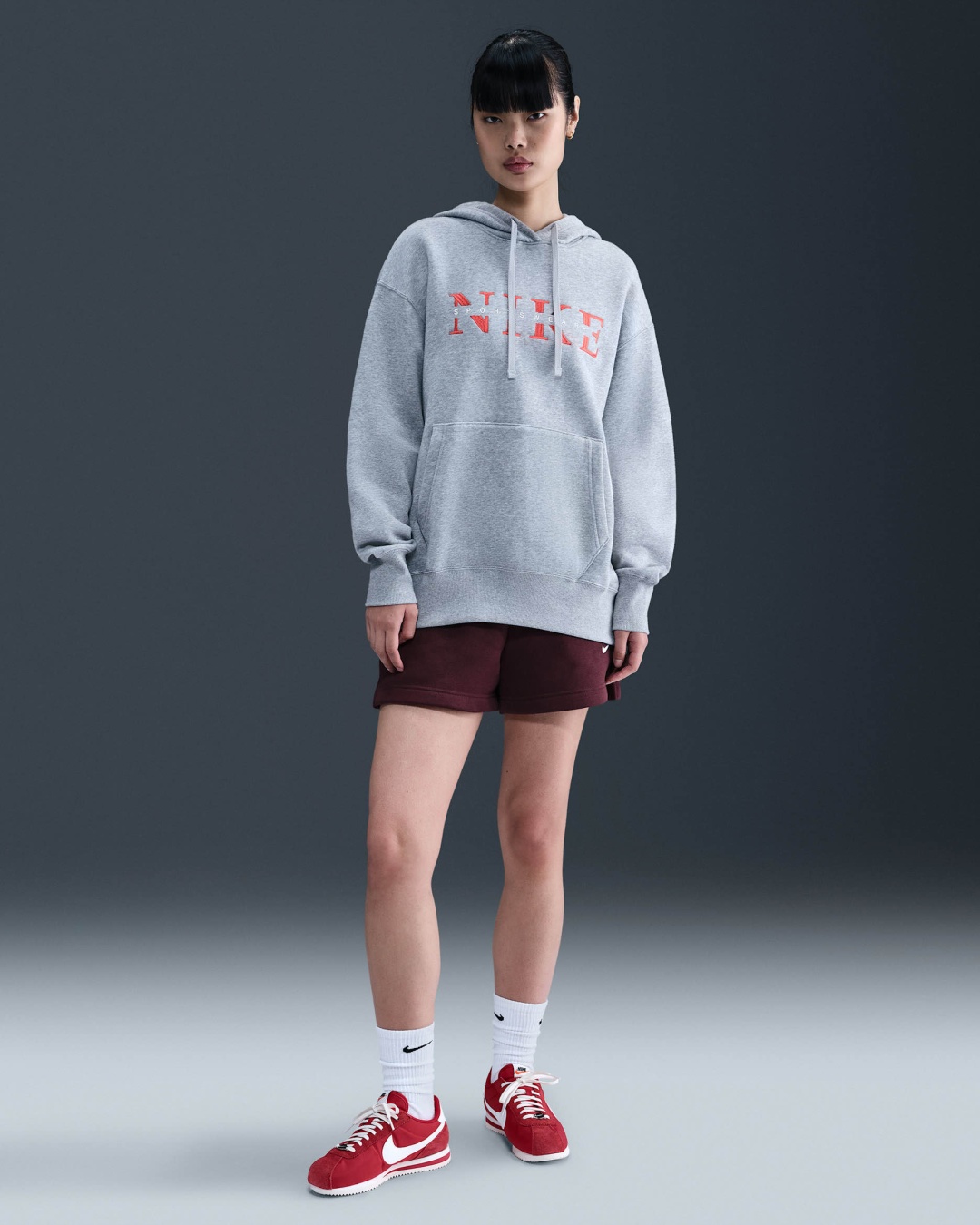 Худи Nike серый