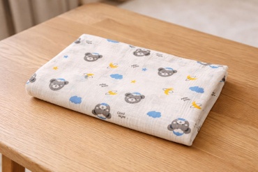 Пеленка муслиновая GN Bear, 1 шт, 80x100 см