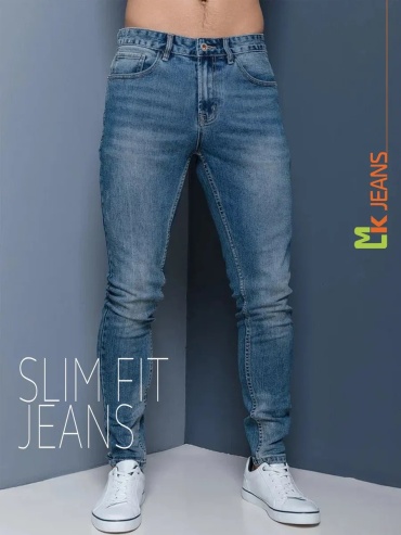 Джинсы зауженные MkJeans темно-синий