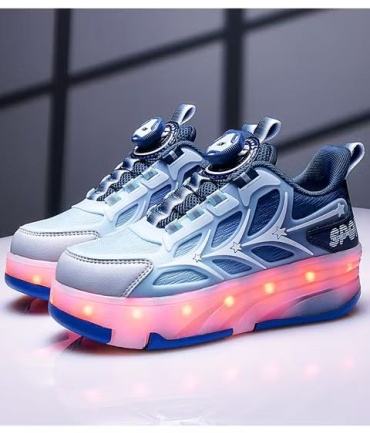 Подростковые LED Roller Sneakers синий 36