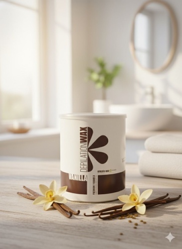 Воск гелевый Simple Use Beauty Воск для депиляции - VANILLA (каритэ), теплый, банка, 800 мл плотность плотная в банке 800 мл