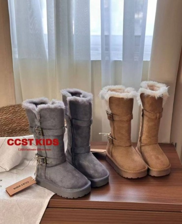 Угги светло-коричневый, светло-серый