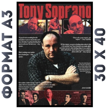 Картина tony soprano 40x30 см