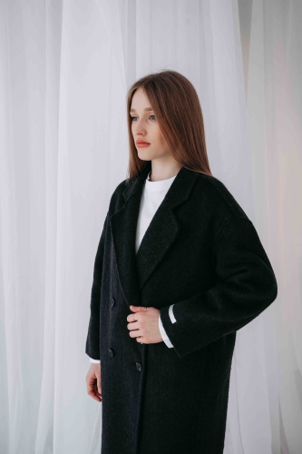 Пальто TWIN CHIC черный, графит