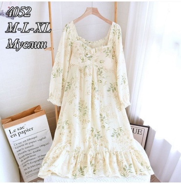 Платье Muslin home молочный