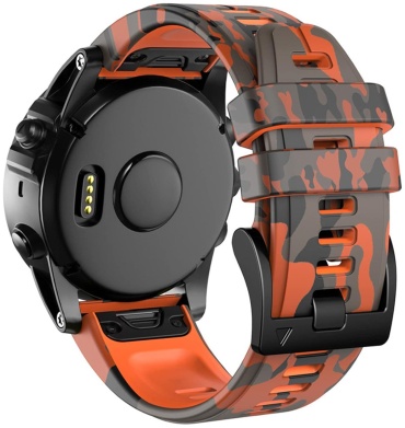 Ремешок для Garmin Fenix 8, Fenix 5, Fenix 5 Plus, Fenix 6, Fenix 7 оранжевый