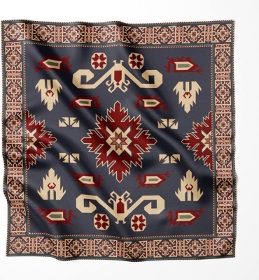 Платок KHANS шелк 90 x 90 см
