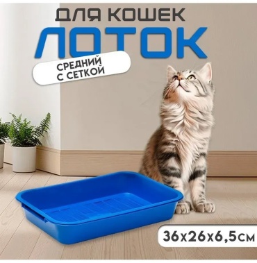 Туалет-лоток синий