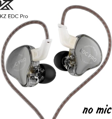 Наушники Knowledge Zenith KZ EDC PRO OFC no mic серебристый