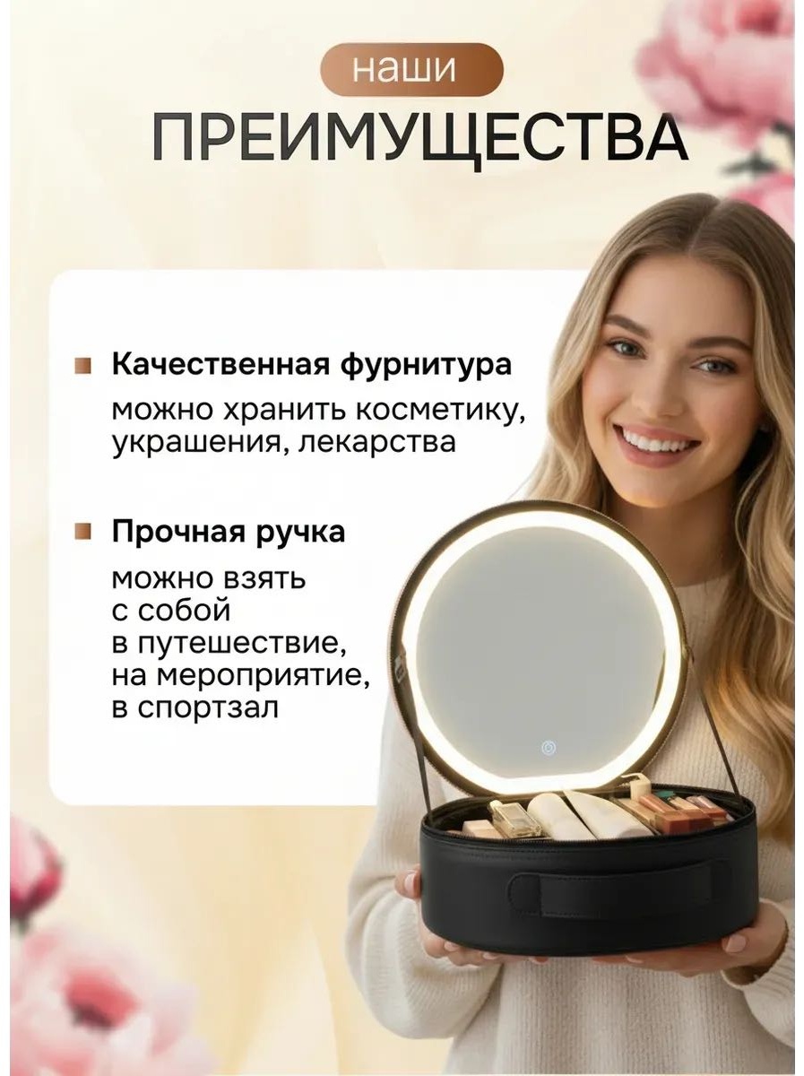 Органайзер стекло, экокожа