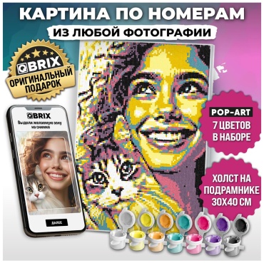 Картина QBRIX POP-ART холст на подрамнике 30x40 см