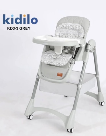 Стульчик классический Kidilo Kidilo KD3-3 grey серый