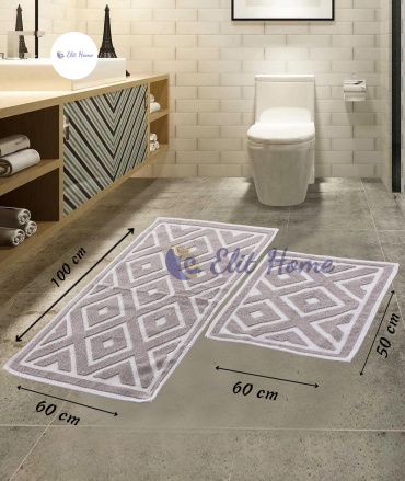 Elit Home комплект ковриков BUKLE 100x60 см, хлопок