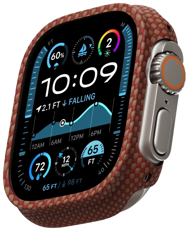 Чехол Pitaka для Apple Watch Ultra 2/Ultra коричневый
