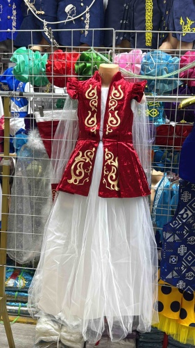 Карнавальный костюм Казахский костюм MASSA.KZ красный, белый