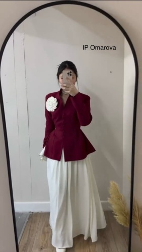 Пиджак Fashion бордовый