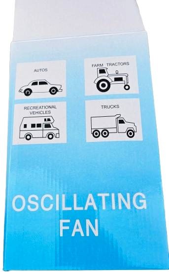 Вентилятор Oscillating белый, черный
