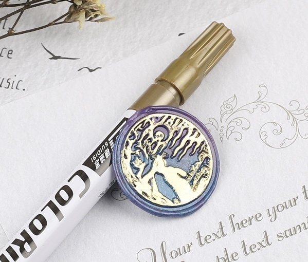 Маркер для штампа золото 1шт