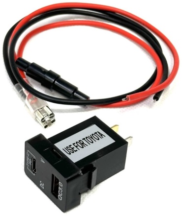 3M разъем USB для видеорегистратора/радар-детектора USB разъем в штатную заглушку для Тойота черный