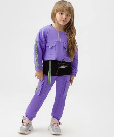 Button Blue фиолетовый